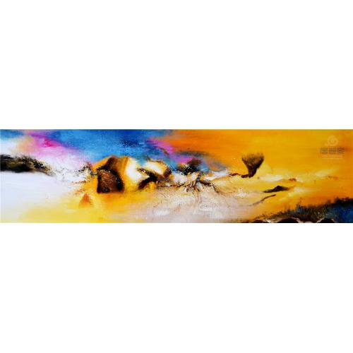 抽象床头画CX50*150-21