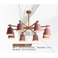 木头吊灯H-J6210-8（樱花粉）