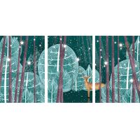 卡通等宽三联画KDSL40*60-1