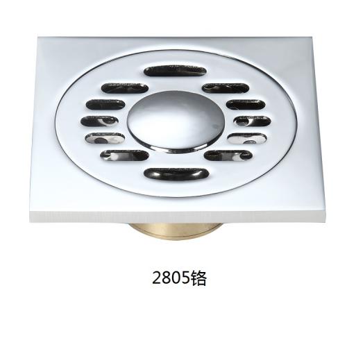 D2805铜条形双用铜封地漏