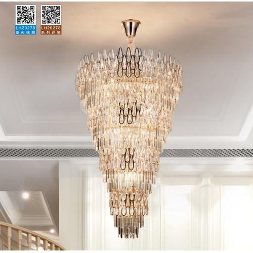 LH20278大吊灯-1500（灯体5层-定制款）轻奢水晶吸顶灯