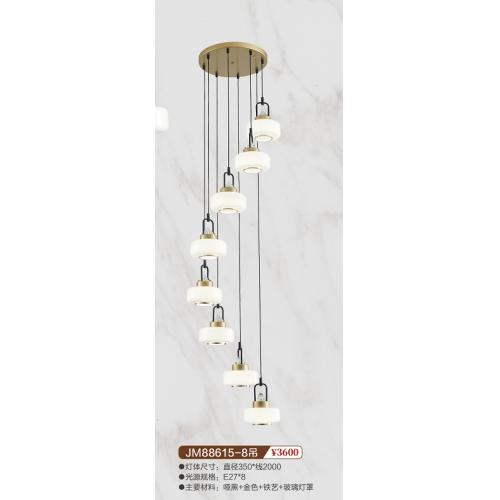 JM88615-8吊新中式铁艺吊灯