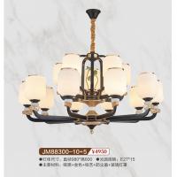 JM88300-10+5新中式铁艺吊灯