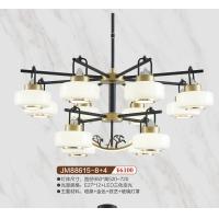 JM88615-8+4新中式铁艺吊灯