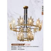 EW9880-12+6全铜北欧风吊灯